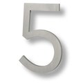 Sure-Loc Hardware Sure-Loc Hardware Floating House Number, 6, No. 5, Brushed Aluminum HNF6-5 BA